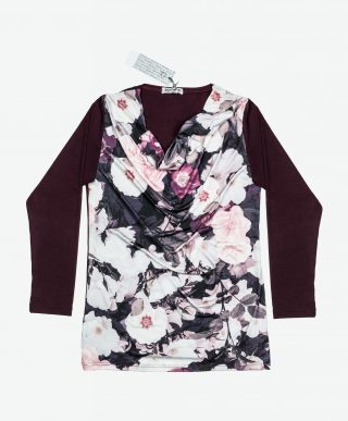 Draped curvy top